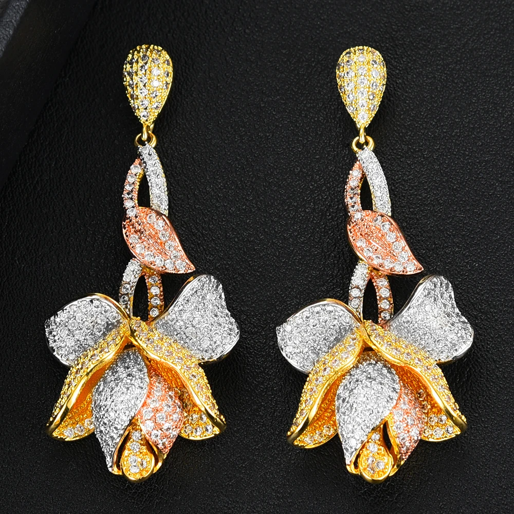 4 шт./комплект Женский комплект из колье серёг и кольца|Ювелирные наборы| |