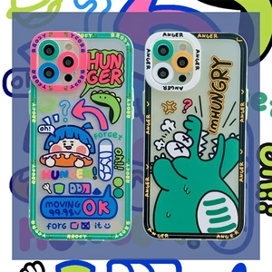 cute cartoon animal monster phone case for iphone 12 pro max 11 pro max x xs max xr 7 8 se 2020 puls cases soft tpu cover free global shipping