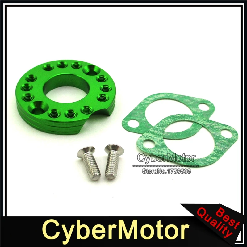 Green 26 мм CNC алюминиевый Карбюратор Carb коллектор центробежный разбросный диск адаптер для monkey DAX Pit Dirt Bike ATV Quad 4 Wheeler - Цвет: Green