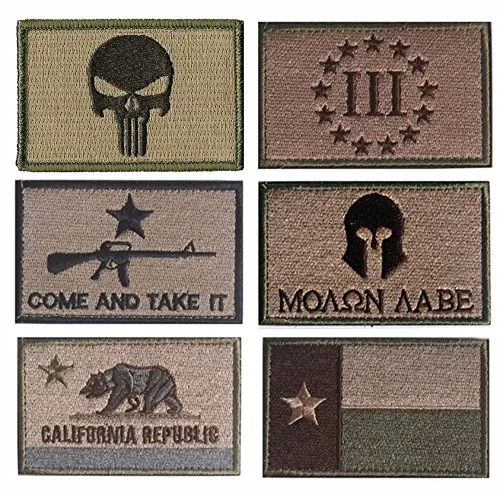 Тактический Каратель/три Pencete/Come and take it/Молон Лабе/California Flag/Техас флаг военная