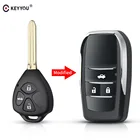 KEYYOU, 3 кнопки для Toyota Corolla RAV4 Toy43, модифицированный складной флип-чехол для телефона, Новое поступление 2019