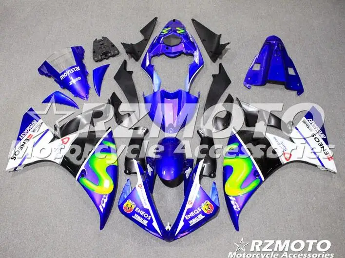 

Новый комплект обтекателей для мотоцикла ABS, подходит для YAMAHA YZF-R1 09 10 11 R1 2009 2010 2011, кузов под заказ Movistar