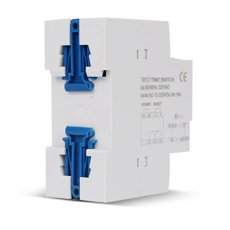 

TM623 220V Programmable Astronomical Time Switch with Latitude Longitude Display DIN Rail Timer Relay Controller