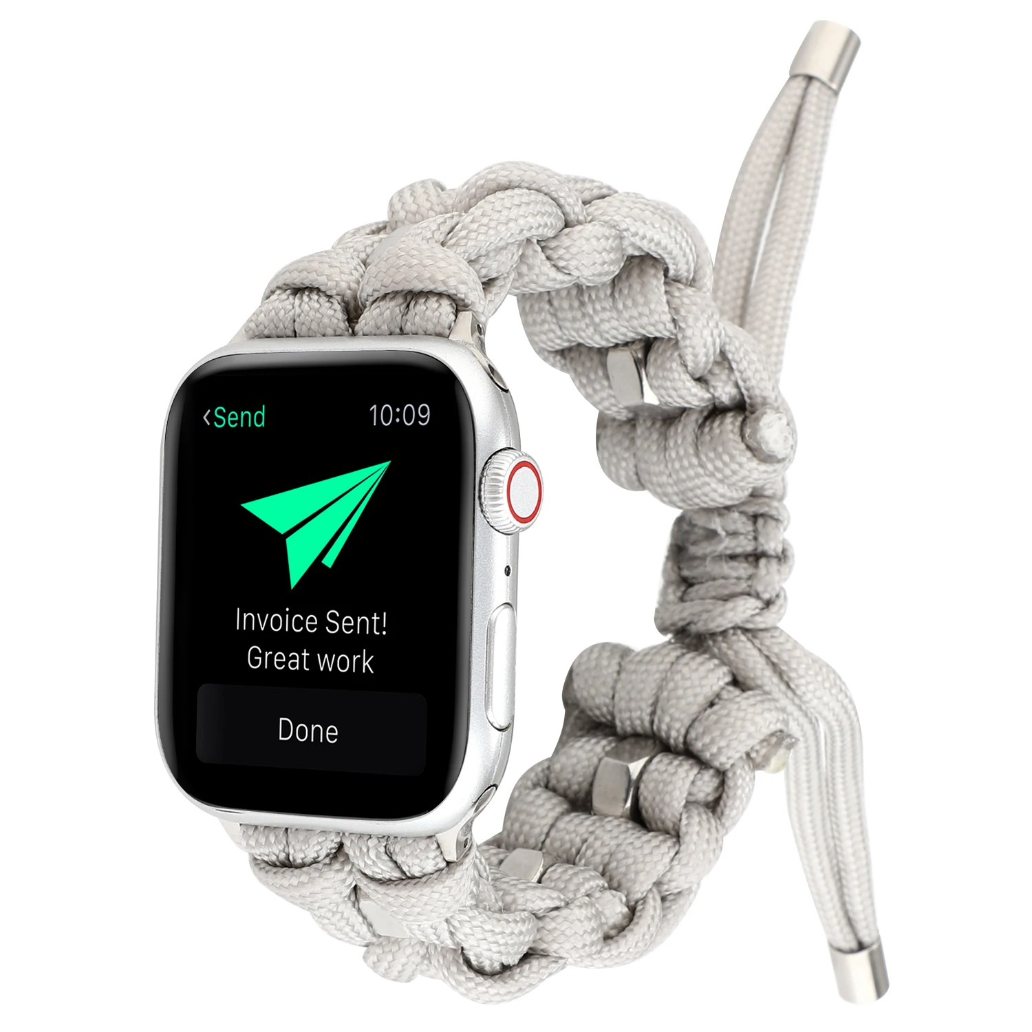 Спортивный тканый браслет из нейлоновой веревки для Apple Watch 38 мм 42 мм 40 мм 44 мм для iWatch 5 4 3 2 1