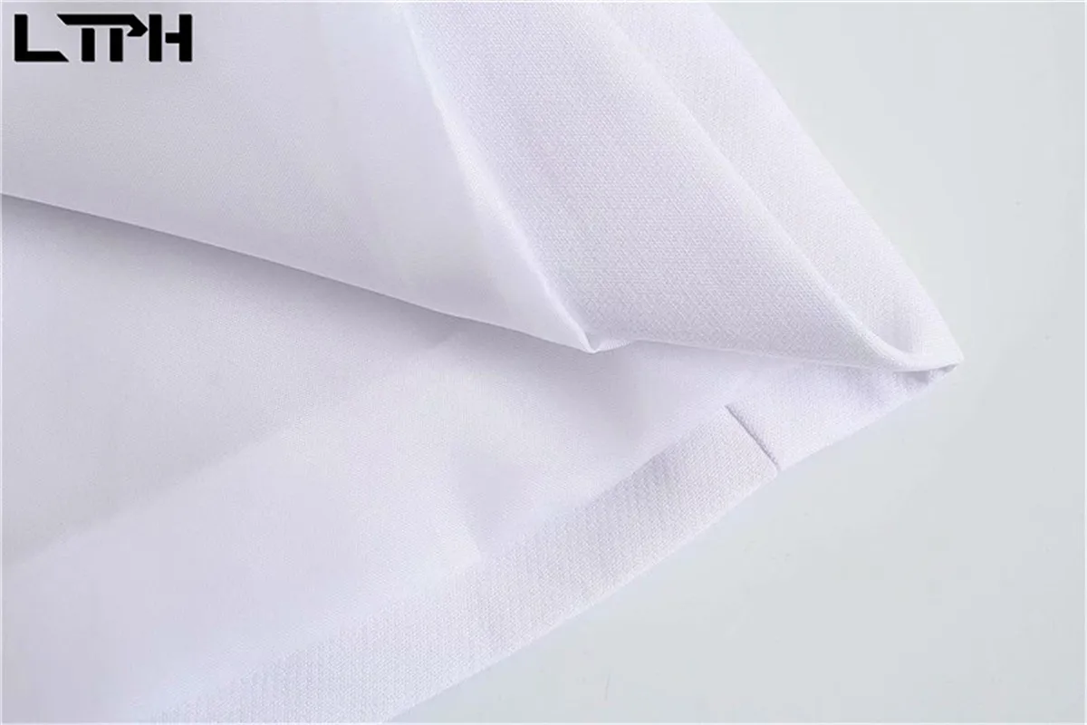 LTPH-Chaqueta de Blanco sólido sencillo para mujer, chaqueta informal que combina con todo, estilo de fiesta, larga, botones ocultos, abrigo de traje para mujer, primavera 2021