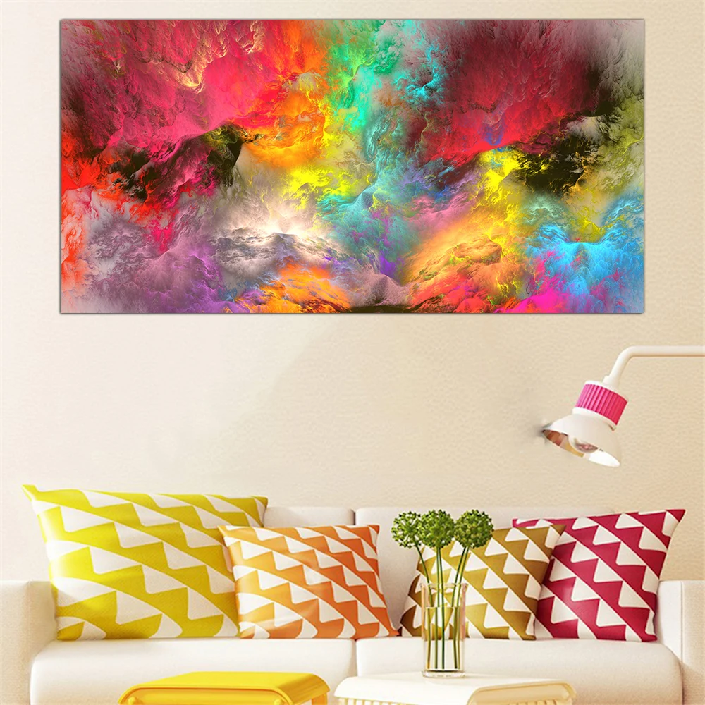 

Wall Art Oil Painting Print On Canvas Abstract Cloud Pictures For Home Decor Decoration Gift Piece No Frame
