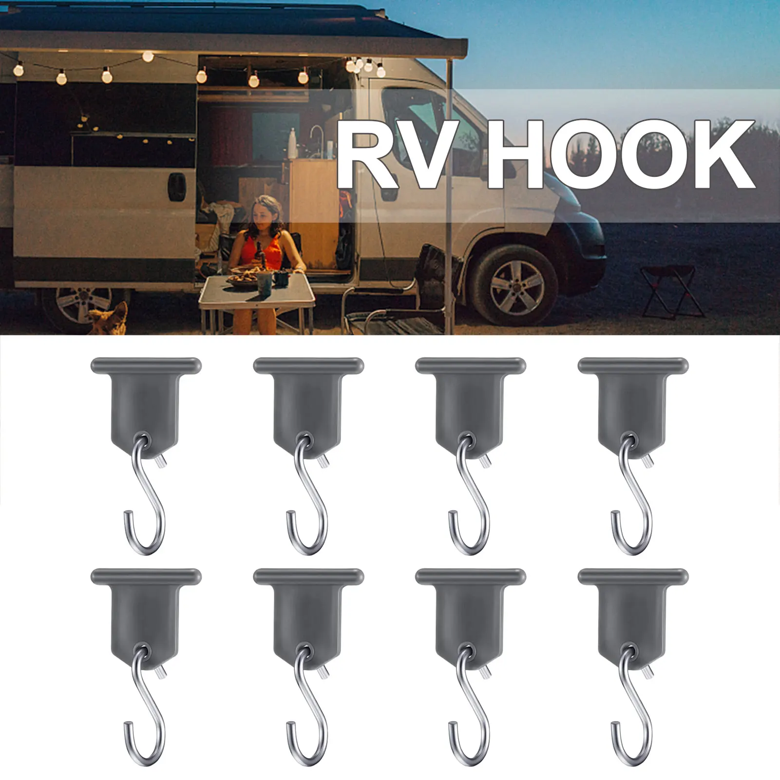 

Большой современный металлический крючок для домов на колесах, праздвечерние чный светильник с легкими сползаньями в тент, роликовый стерж...