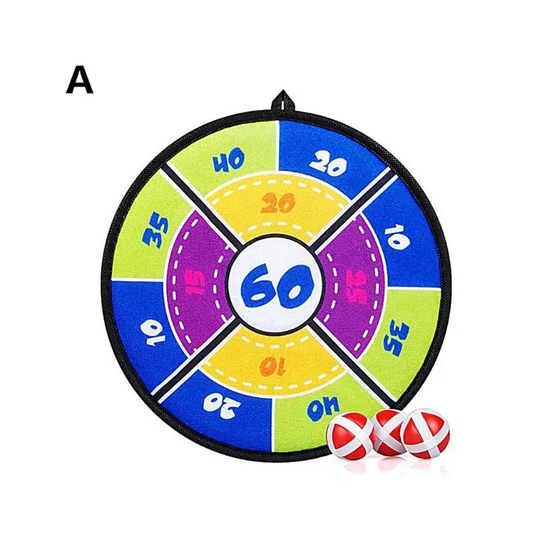 

27.5cm Kids Safety Dart Board Sports Toys Sticky Ball Target Game Indoor Outdoor Parent-child Interaction
