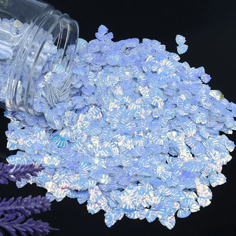 Блестки Sea shell 7 мм блестки из ПВХ россыпью для дизайна ногтей маникюра шитья