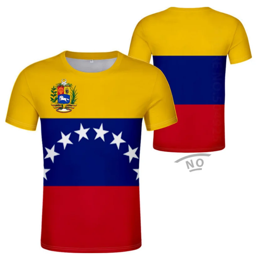 

VENEZUELA t shirt diy free custom name number ven t-shirt nation flag ve venezuelan spanish country college print photo clothing