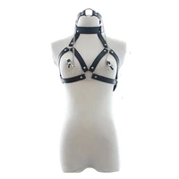 sex bondage toys erotic sets mouth ring gag necklace nipple clamps for women adult games fetish sex clothing for couples