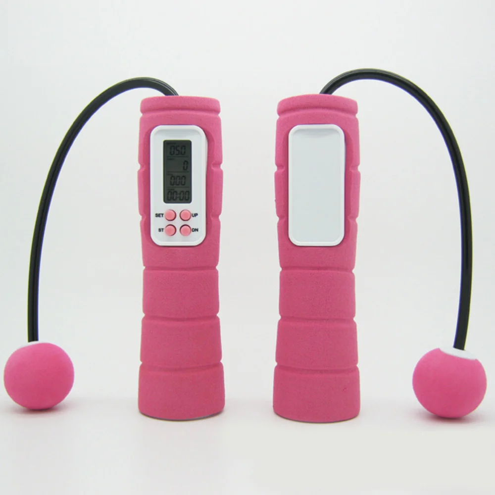 1 шт. портативный цифровой ЖК дисплей беспроводной скакалка Скакалка Счетчик
