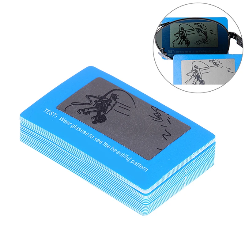 

Карточка для проверки поляризации солнцезащитных очков, карточка для проверки водителя, зеркальная тестовая бумага, Аксессуары для рыбалк...