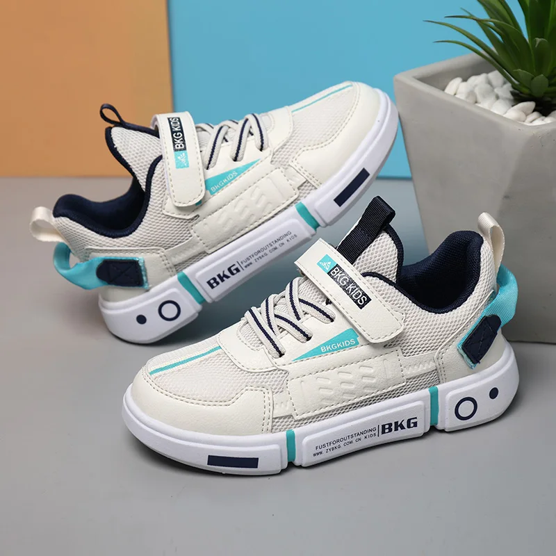 Детская легкая дышащая сетчатая обувь Белая для весны и осени детские