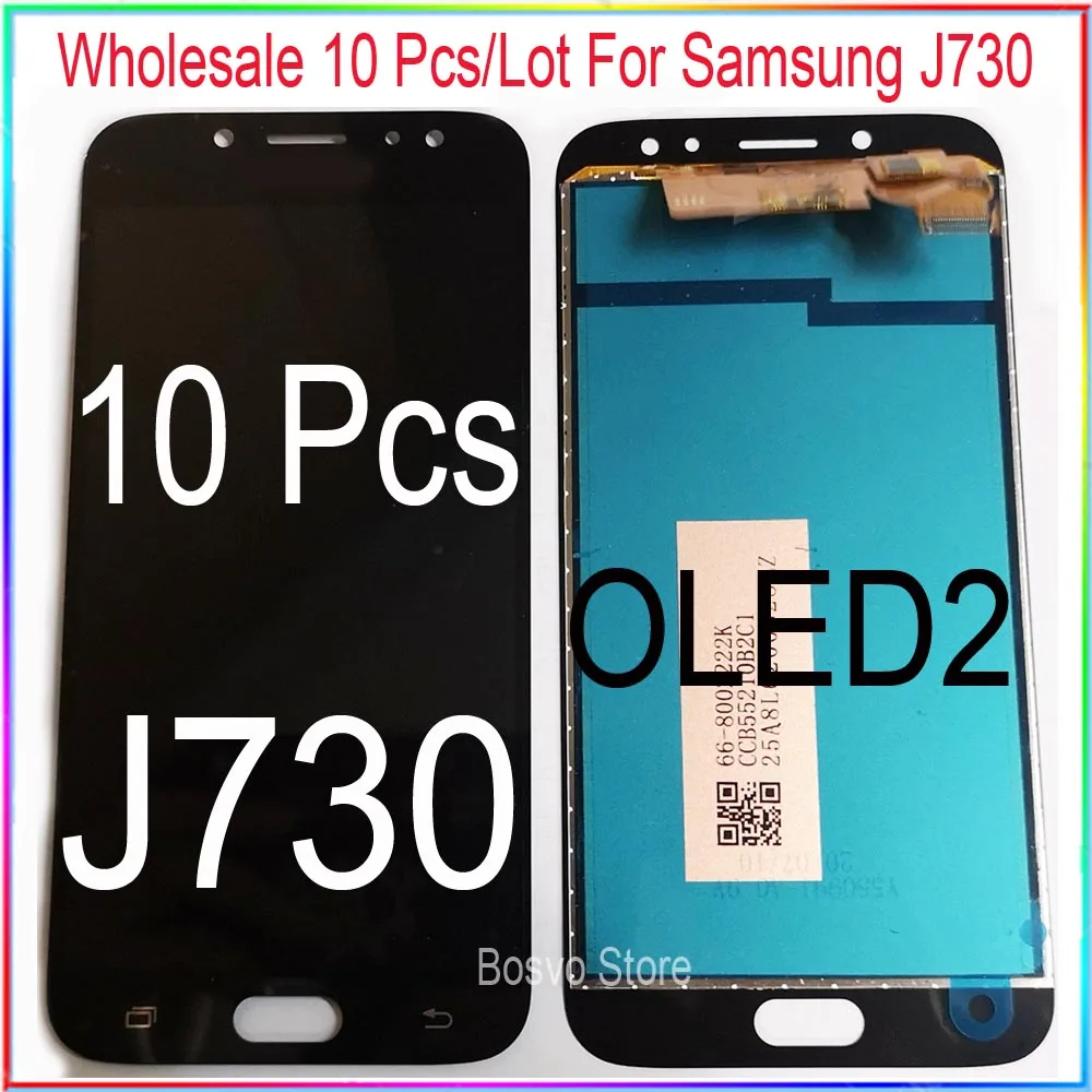 Оптовая продажа 10 шт./лот для Samsung J7 2017 J730 ЖК-дисплей с сенсорным дигитайзером в