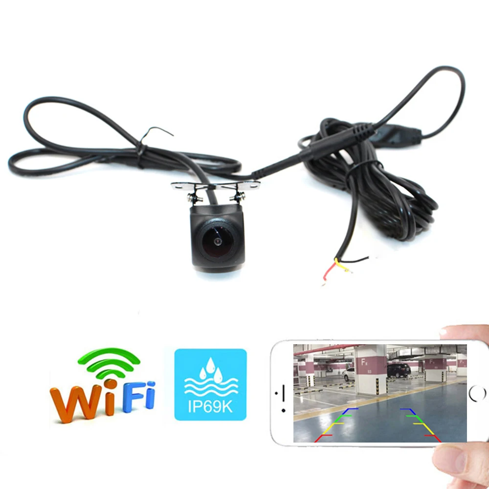 WIFI 720P Автомобильная камера заднего вида Европейская Рамка номерного знака