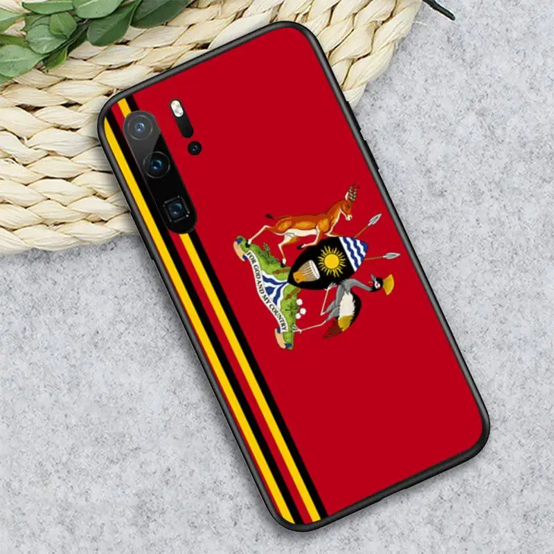 

Uganda National Flag Phone Case For Huawei honor Mate P 10 20 30 40 i 9 8 pro x Lite smart 2019 nova 5t mini high quality coque