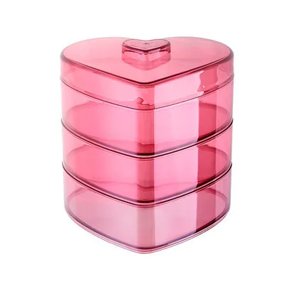 Multi Grids Stackable Compartments Food Storage Divider with Cover Lid Fruits Biscuits Dried Nuts Candy Container Plastic | Дом и сад