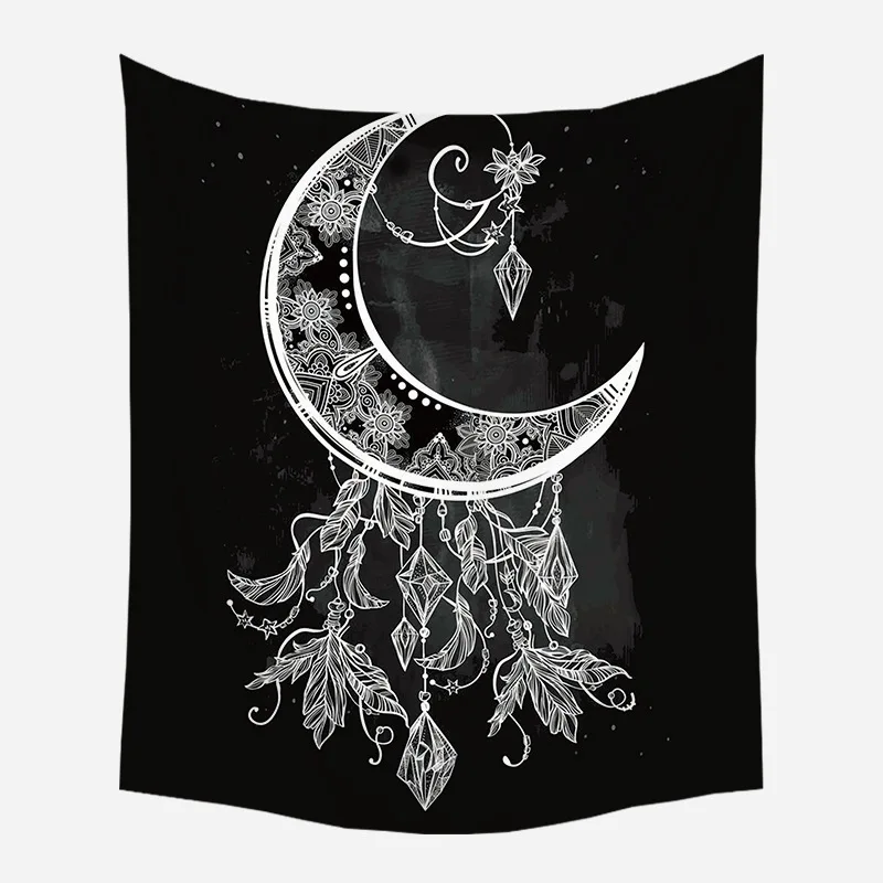 Красивый Ландшафтный настенный гобелен с перьями подвесные богемные настенные