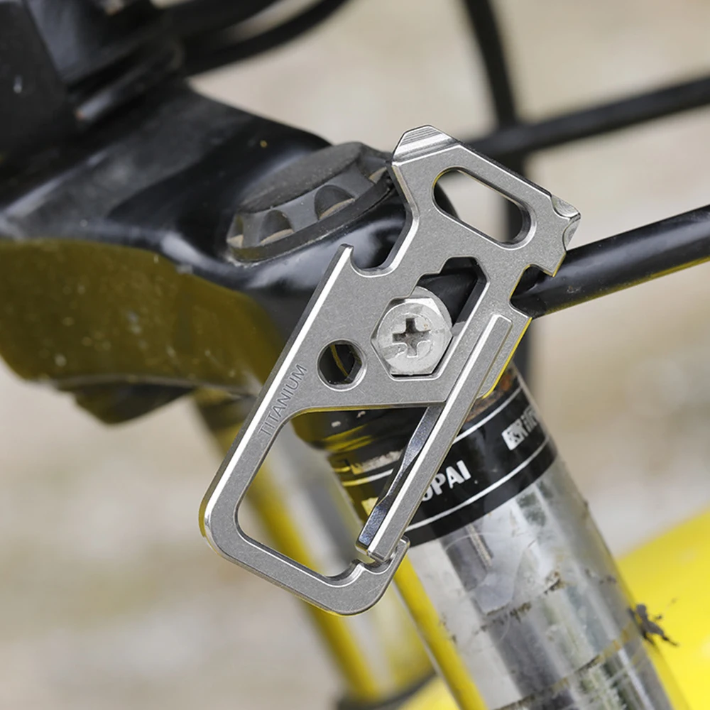Уличный портативный многофункциональный инструмент зажим из титанового сплава