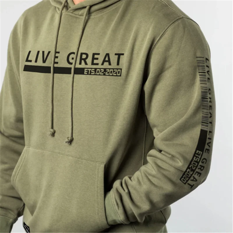 Новинка 2020 повседневное эластичное спортивное пальто топы мужские свитшоты с