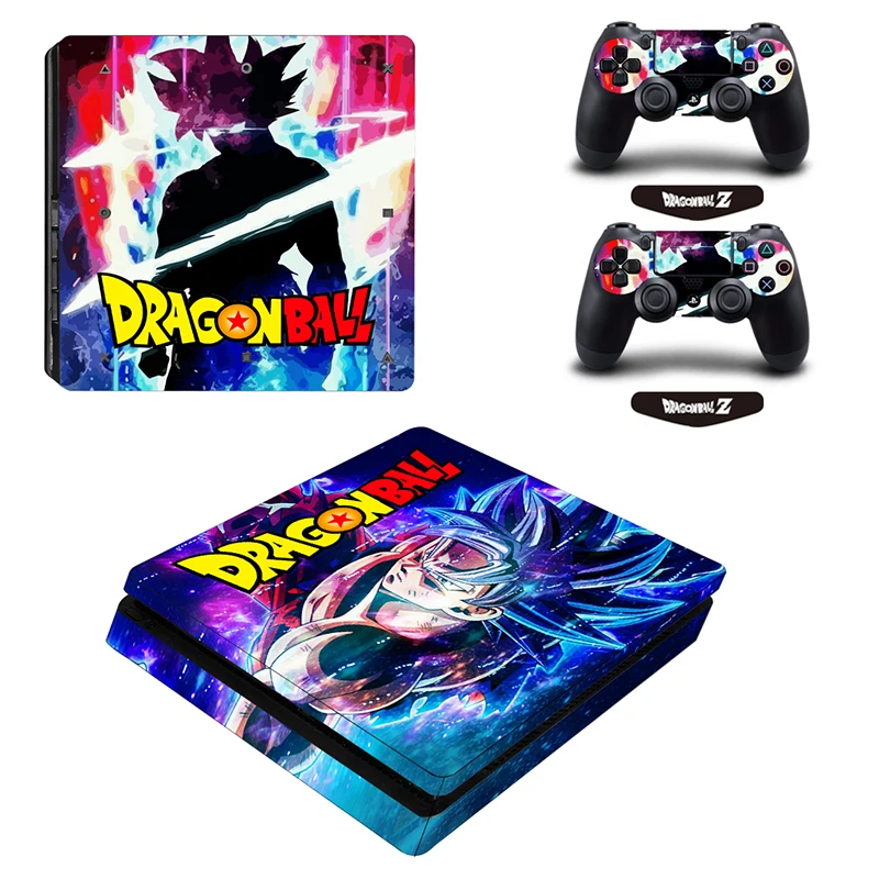 ARRKEO Dragon Ball Супер Сон Гоку виниловая обложка наклейка КОЖА Стикеры для sony PS4 playstation 4 Тонкий консоли 2 контроллеры Скины