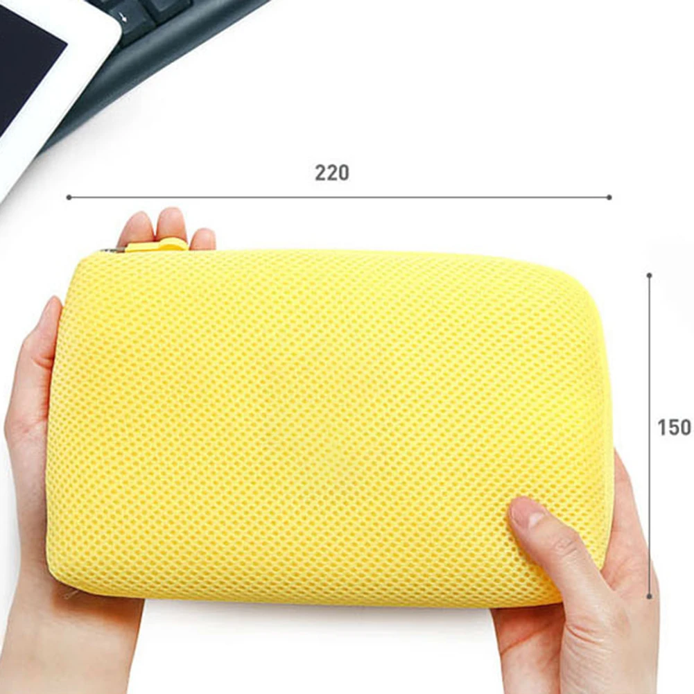 

2020 New Make Up Bag Organizer Travel Storage Bag for Digital Data Cable Charger Headphone Portable Mesh Sponge Bag Holder