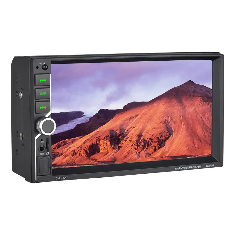Универсальный Автомобильный мультимедийный плеер 2DIN 12 В 1080P 7 дюймов управление