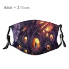Многоразовая маска для лица с фильтрами World of Warcraft, ролевая игра, Mascarilla N'zoth