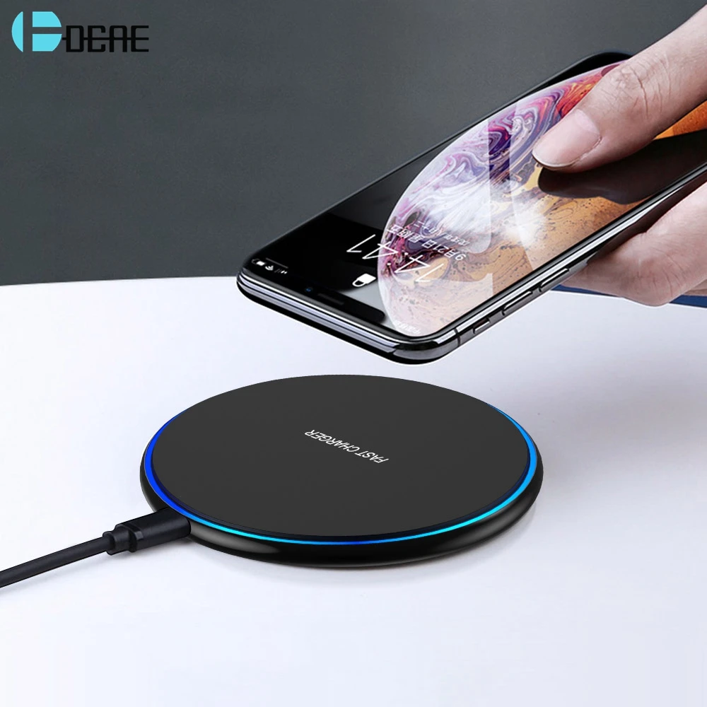 Беспроводное зарядное устройство FDGAO 15 Вт для iPhone 12 SE2 11 Pro X XR XS Max 8 Samsung S20 S10 S9 10W USB
