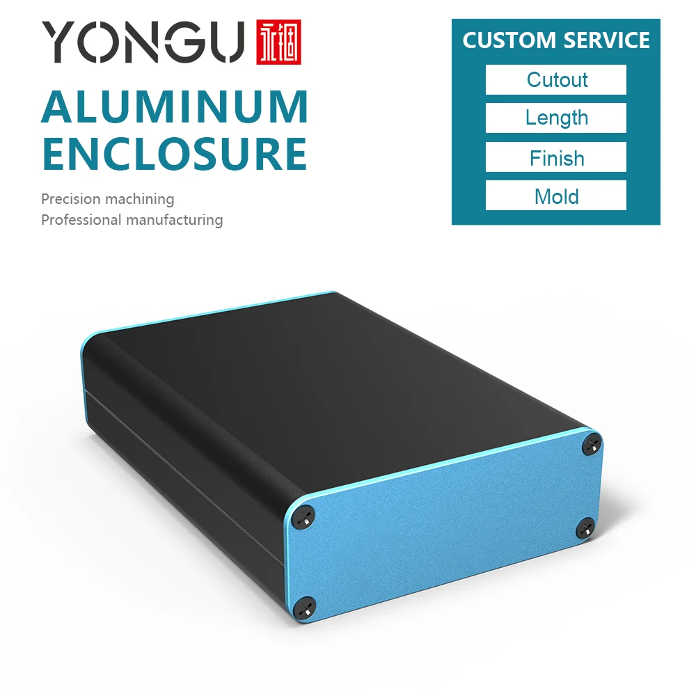 

H07 71W25.5H mm aluminum multifunctional wire power amplifier enclosure