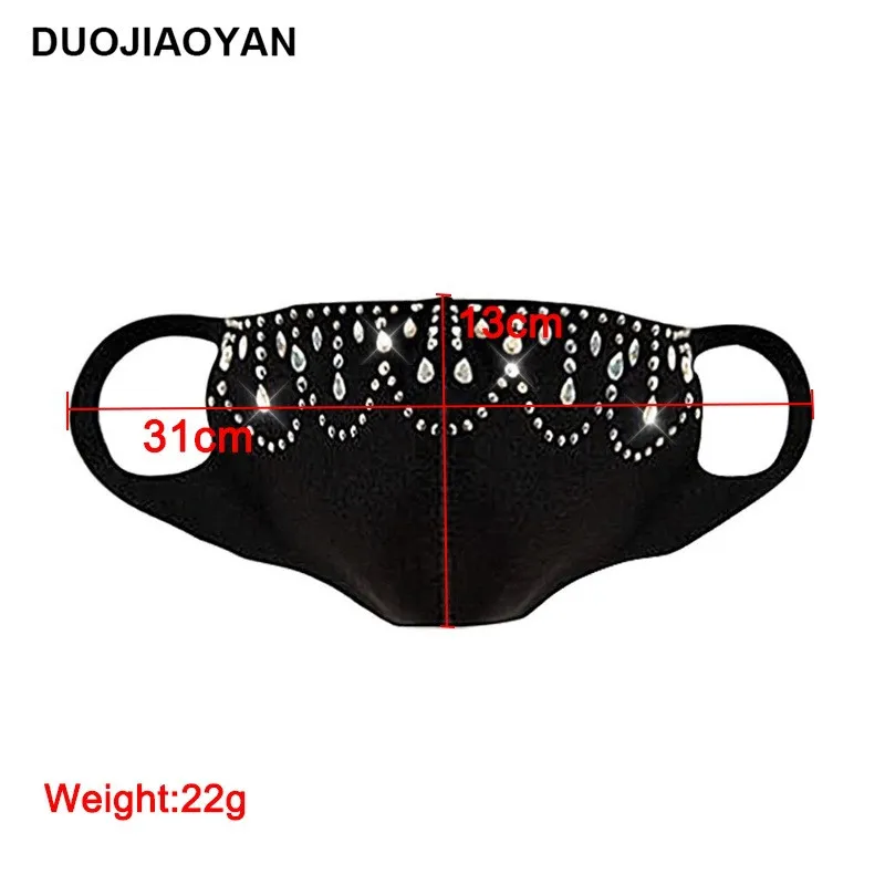 

Reusable Women Sequin Cotton Mask Inlaid With Diamonds Shiny Personality Mascarillas Outdoor Masks mondkapjes #Z20