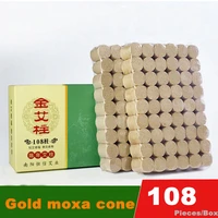 108 pieces natural wormwood ten years moxa stick gold moxa moxibustion roller burner massage health care body pain relief