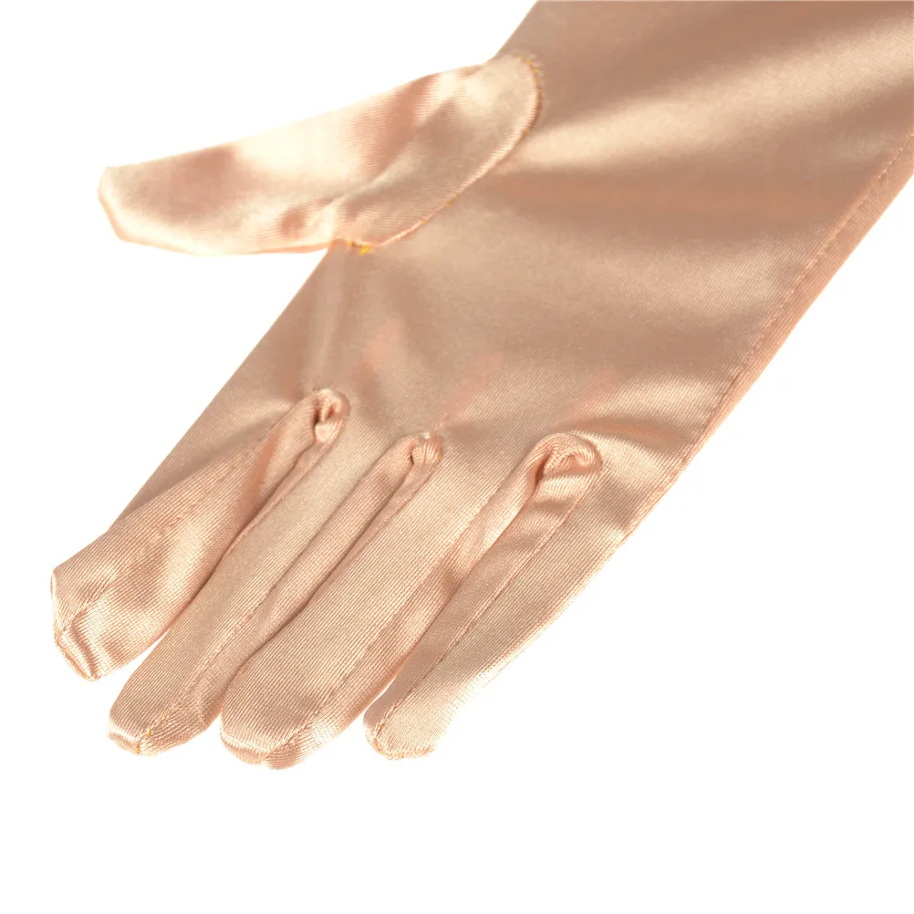 Accesorios de Cosplay de princesa para ni&ntilde;a, disfraz de sat&eacute;n para beb&eacute;, guantes con lazo, suministros para fiesta de princesa, regalo de cumplea&ntilde;os-3