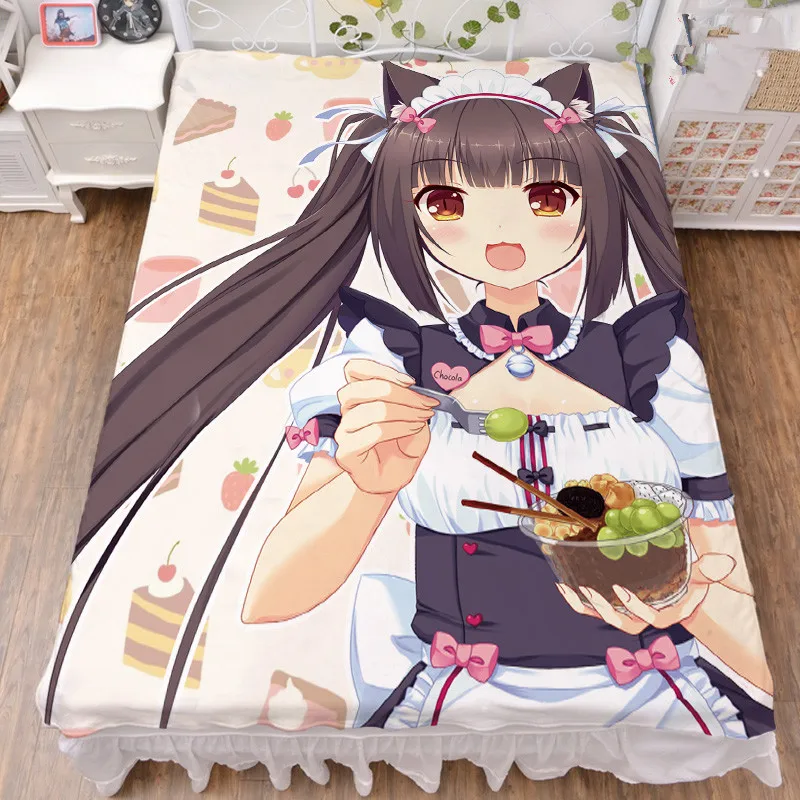 Coscase 2019 August update Anime NEKOPARA шоколад ваниль кокосовое молоко простыня и фланелевое