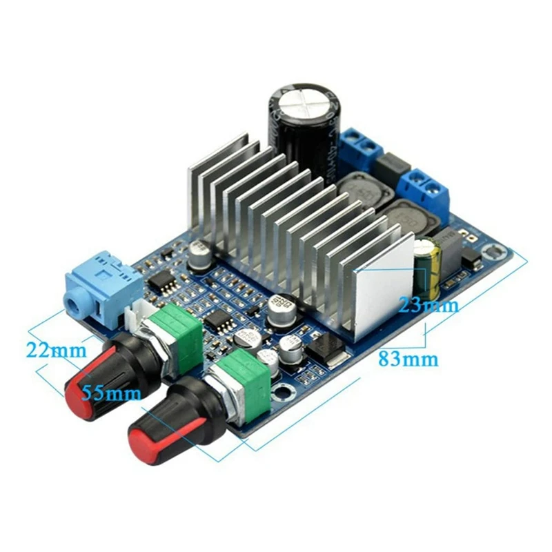 TPA3116 сабвуфер усилитель доска 100 Вт бас Выход DC12 24V цифровой небольшой Мощность