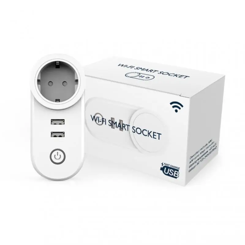 

Умная розетка с поддержкой Wi-Fi и двумя USB-портами