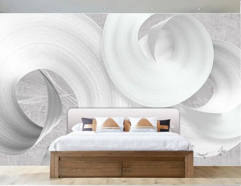 

Creativity 3D Mural Wallpaper Atmospheric creative abstract white wedding room Living room bedroom 3D Background Wall stereoscop