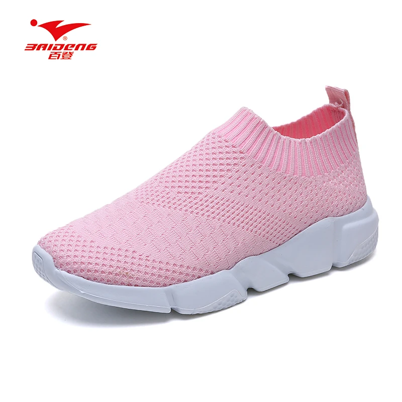 Женские беговые кроссовки Baideng тянущиеся тканевые без шнуровки для ходьбы