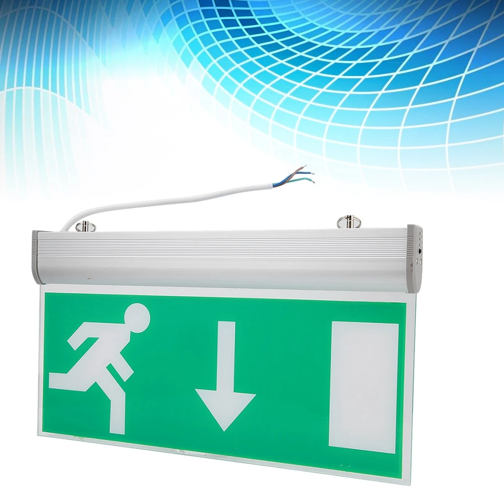 

110-220V Acrylic LED Emergency Exit Lighting Sign Safety Evacuation Indicator Light For Hotel and Other Public Places