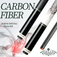 konllen billiard real inlay carbon fiber pool cue stick carbon energy technology leather grip billiards cue stick kit