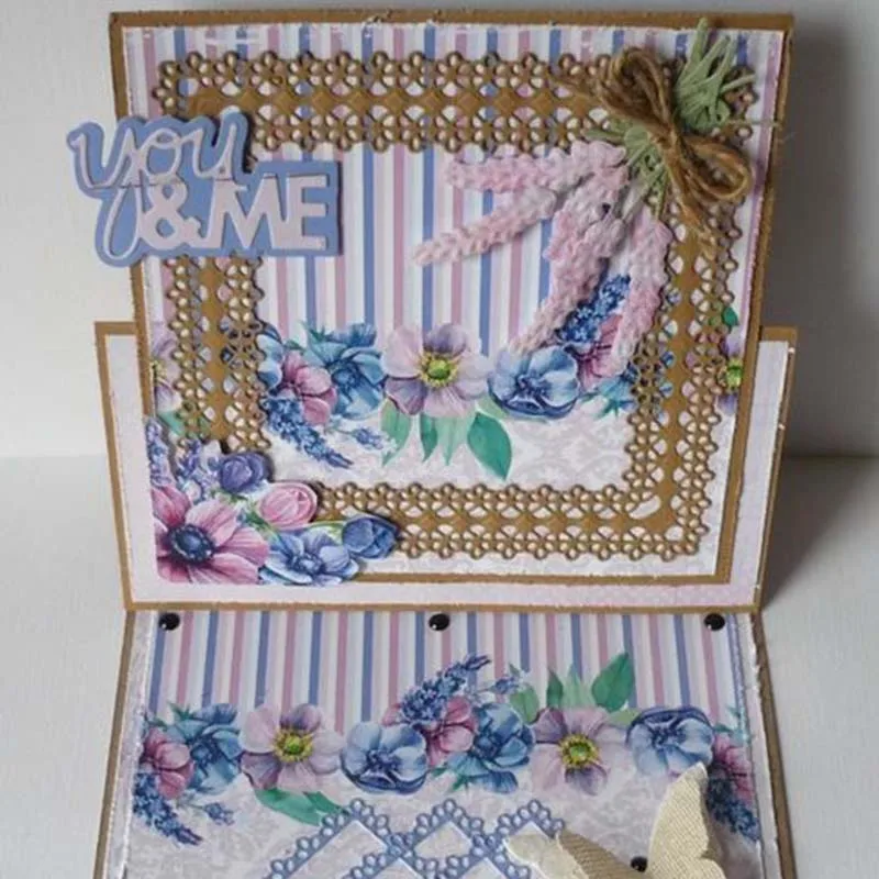 

JC Lace Square Metal Cutting Dies for Scrapbooking Mold Die Cut Craft Stencil Handmade Tools Paper Card Make Model Mould Decor