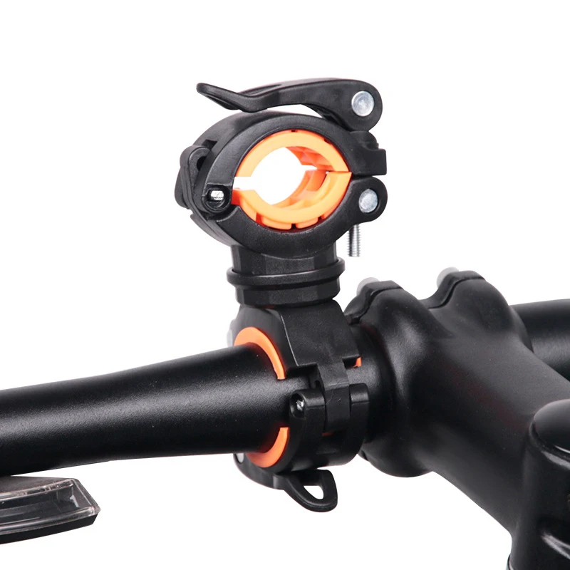 

Bicycle Light Bracket Bike Lamp Holder LED Torch Headlight Pump Stand Quick Release Mount 360 Degree Rotatable
