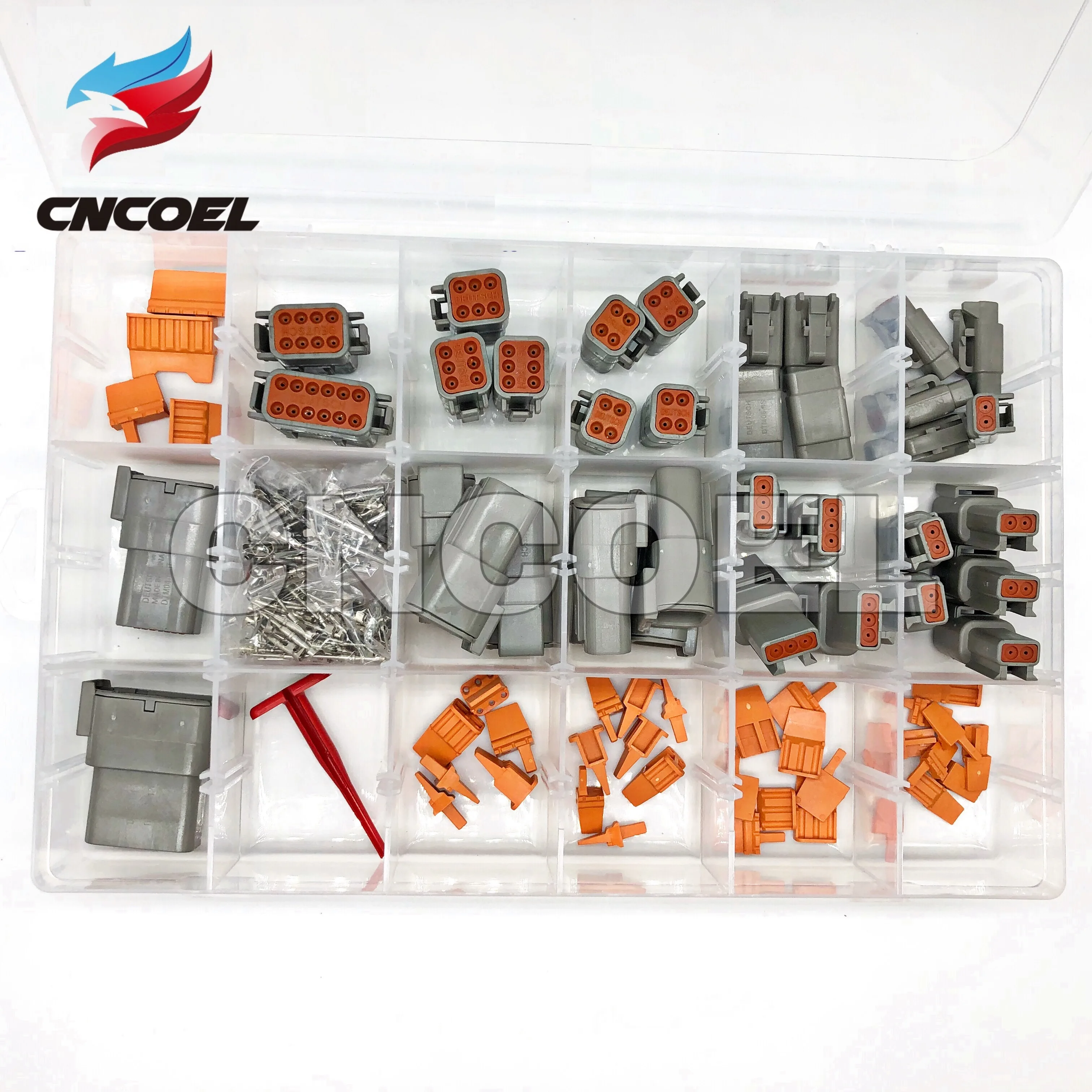 225 шт. набор автомобильных коннекторов серии Deutsch DTM с инструментом для удаления