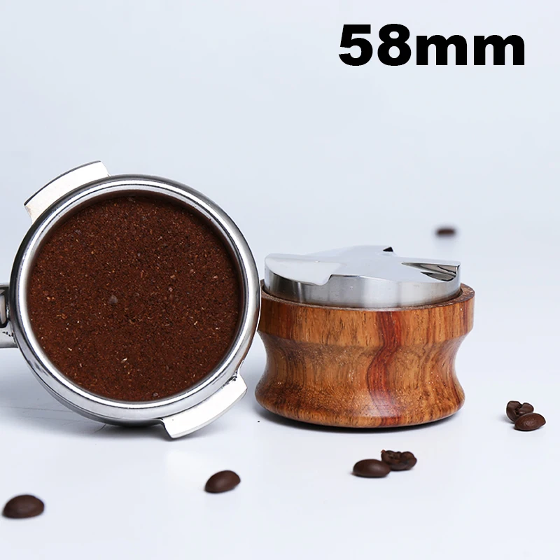 

58MM Stainless Steel Coffee Machine E61 Bottomless Filter Holder Portafilter For NUOVA Wooden Handle Professional Accessory