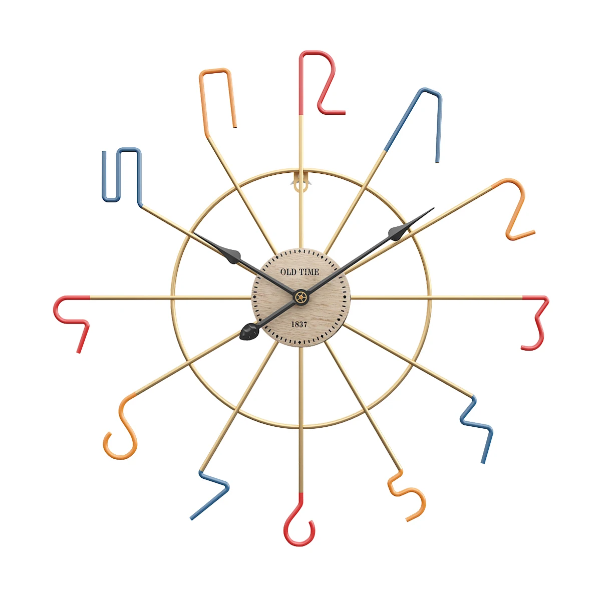 

Nordic Silent Wall Clock Modern Design Creative Clock Metal Wall Decorations Living Room Relojes Pared Home Decoration EB50WC