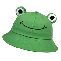 parent kid cartoon frog bucket hat panama fishing cap cute froggy hat homme femme bob chapeau outdoor sun fisherman hat