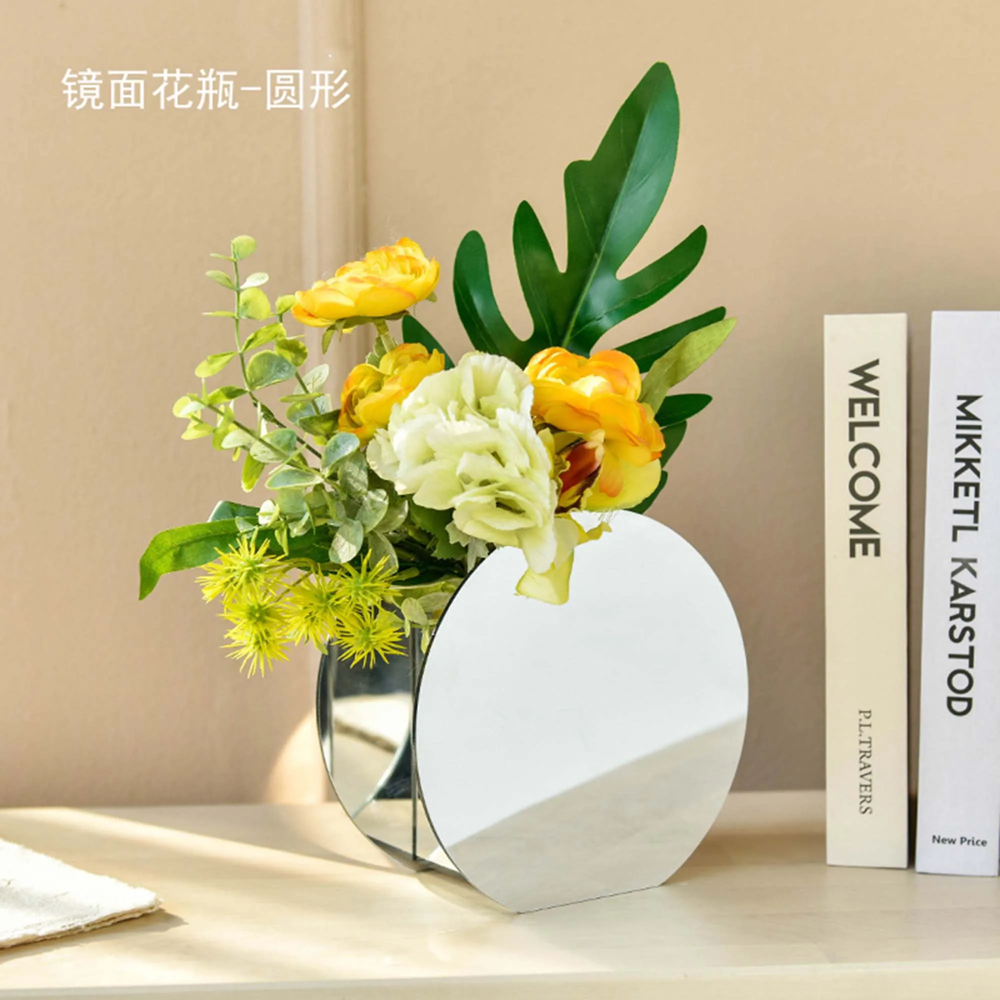 

Nordic Ins Acrylic Simple Art Vase Homestay Model Living Room Decoration Desktop