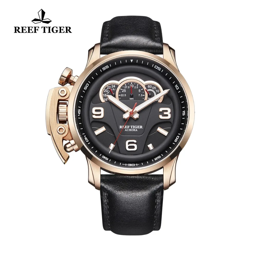 Reef Tiger/RT Топ Брендовые мужские спортивные часы Reloj Hombre 2019 Новинка 30 м