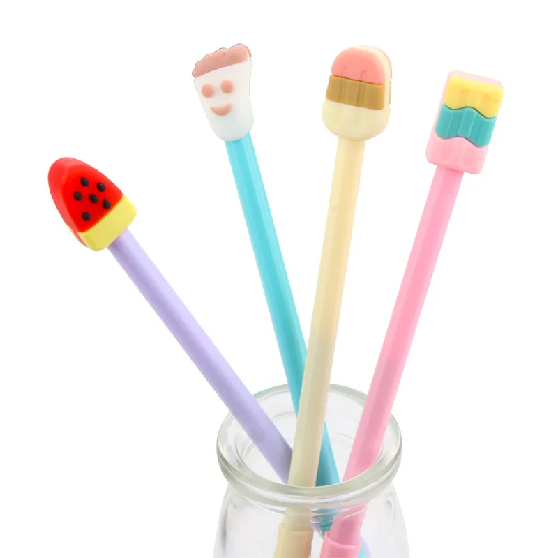 Гелевая ручка с мороженым принадлежности для школы и офиса красивые школьные 50